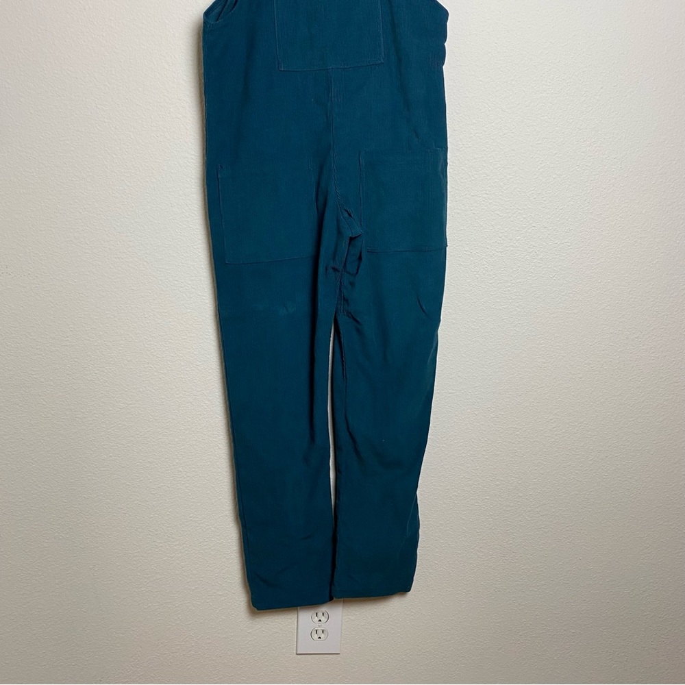 Lucy And Yak Original Dungaree Organic Corduroy Teal Small - Picture 3 of 7